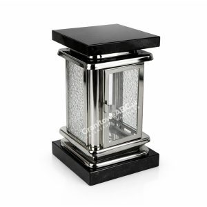 Latarenka nagrobna ze stali nierdzewnej L013 chrom