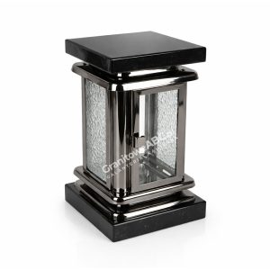Latarenka nagrobna ze stali nierdzewnej L013 czarne złoto