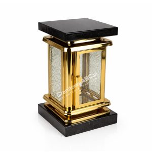 Latarenka nagrobna ze stali nierdzewnej L013 złoto