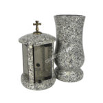 zestaw nagrobny wazon + lampion ZWLT003 strzegom