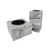 zestaw nagrobny wazon + misa ZWMK001 wiscont white