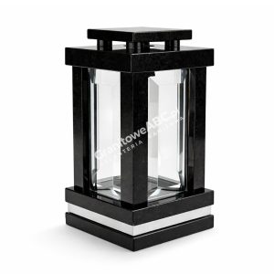 Lampion granitowy PREMIUM L008+inox