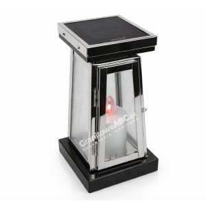 Lampion nagrobny solarny led inox SL001
