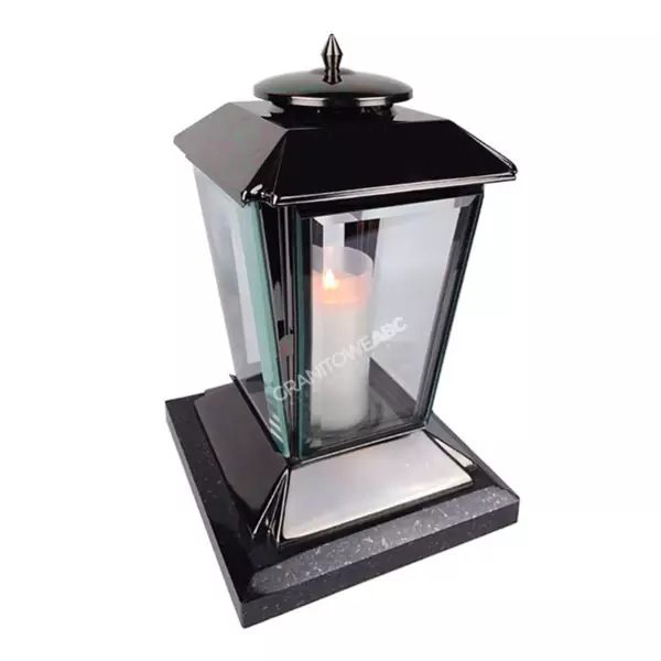 Lampion nagrobny ze stali nierdzewnej LS011 ciemna