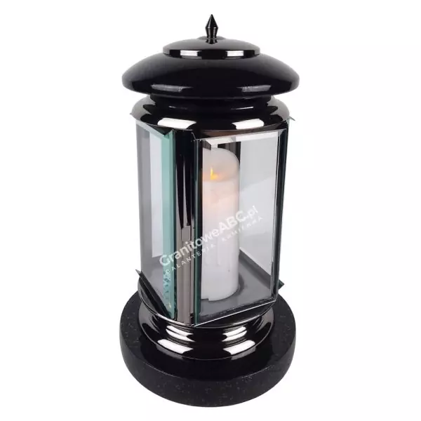 Lampion nagrobny LS008 Lux ciemna wys. 33cm - obrazek 2