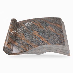 Książka granitowa nagrobna Gnejs 45x60x6 K010