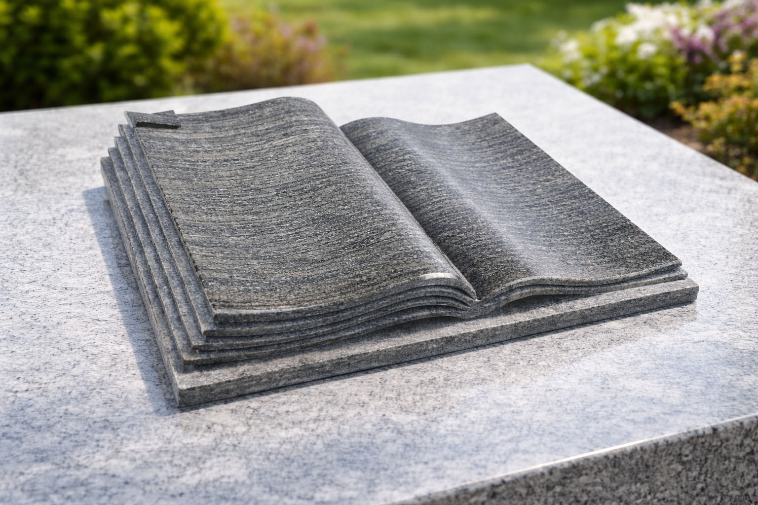 Książka nagrobna granit Olive green 35x50x7 K003 - obrazek 3