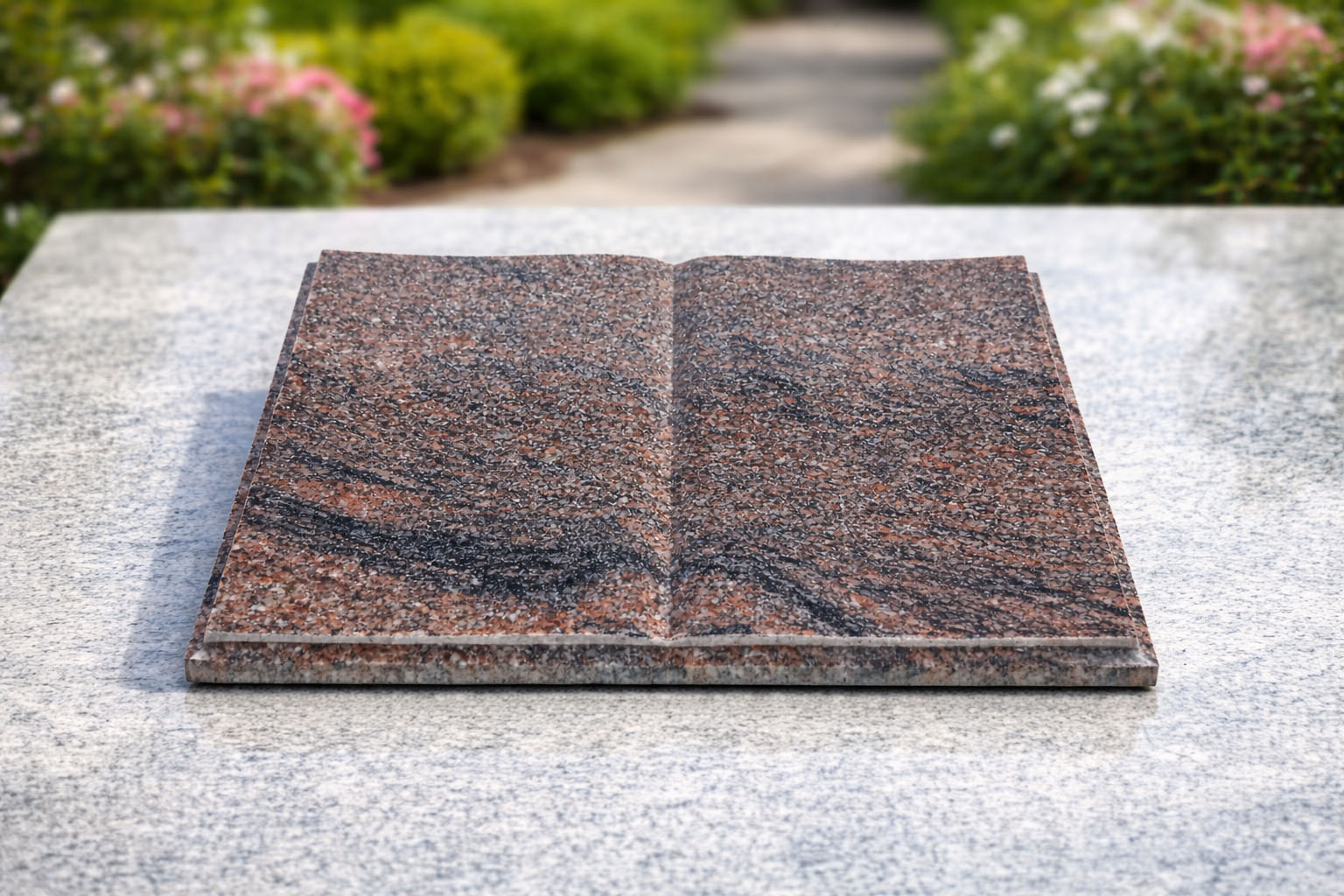 Książka granitowa nagrobna Himalaya 30x40x2,5 K003 - obrazek 2