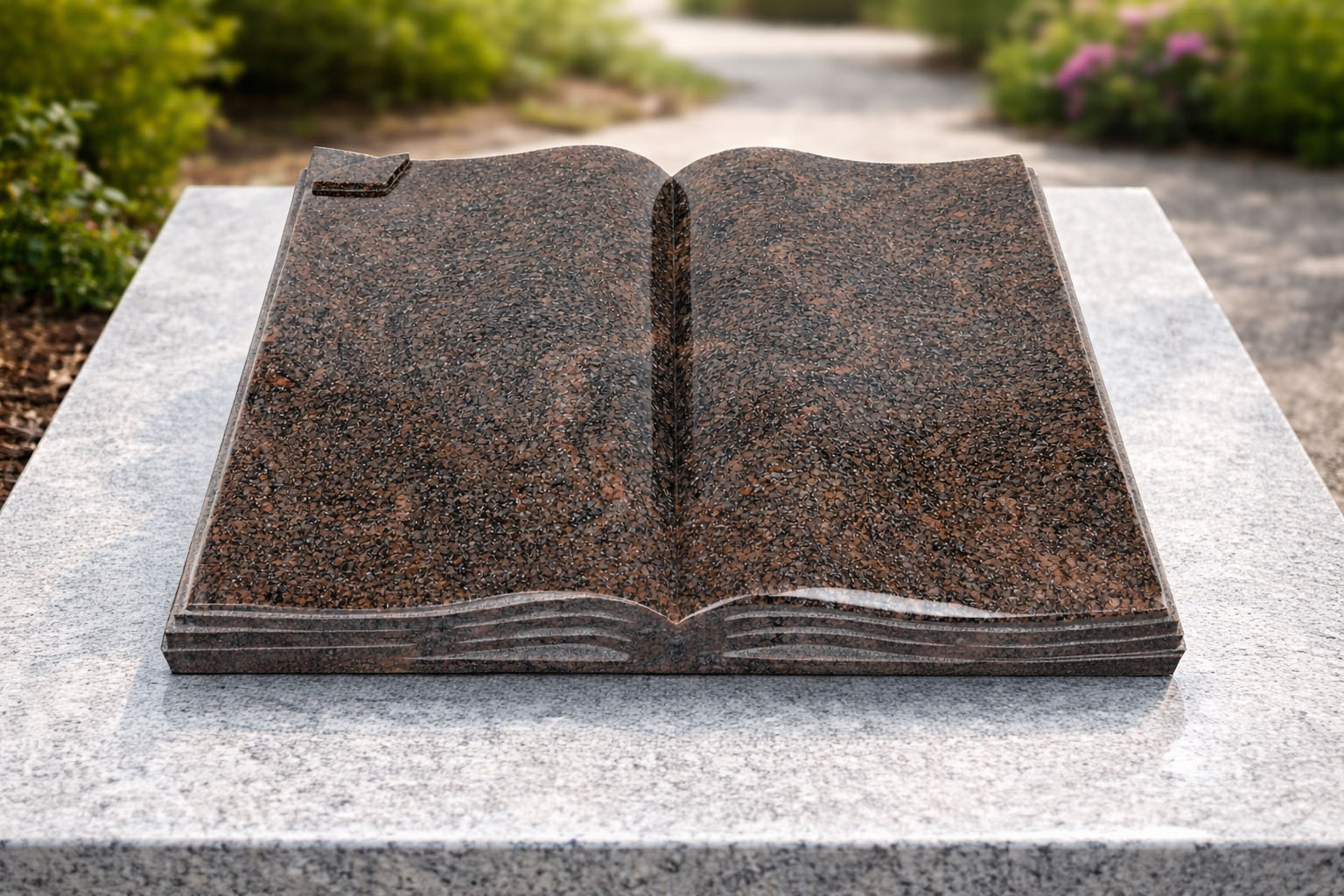 Książka granitowa nagrobna Himalaya 43x58x8 K004 - obrazek 2